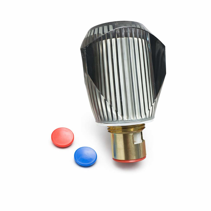 Keramička virbla ventil 1/2 sa rukohvatom i oznakama za toplu i hladnu vodu